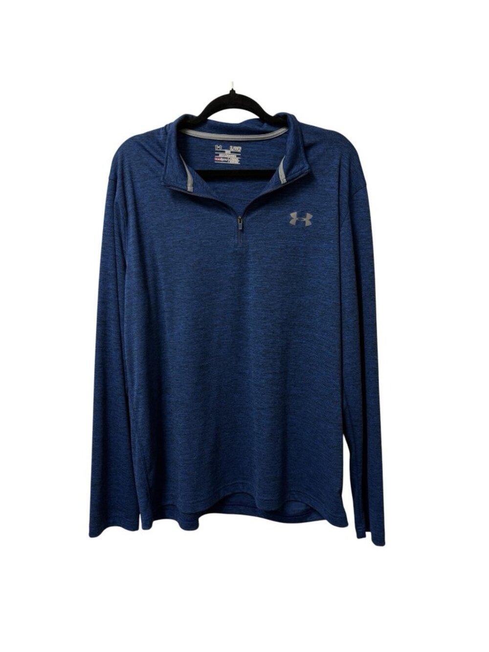 UNDER ARMOUR PULLOVER MENS XL BLUE HEATHER LOOSE HEAT GEAR GOLF OUTDOOR ATHLETIC